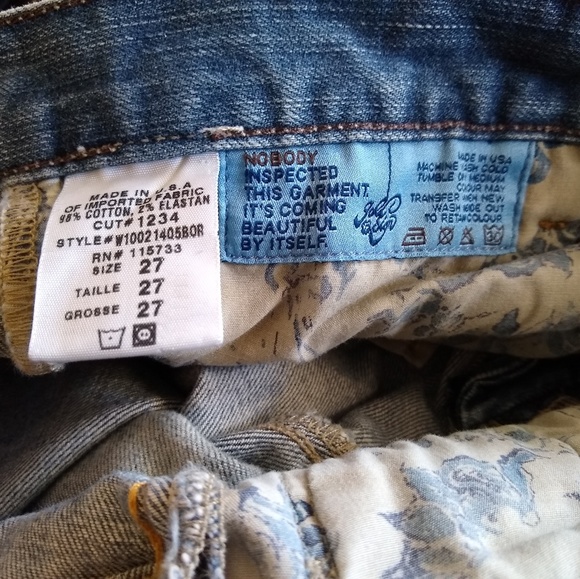 Gold Sign Passion Embroidered Boot Cut Jeans - Picture 7 of 8